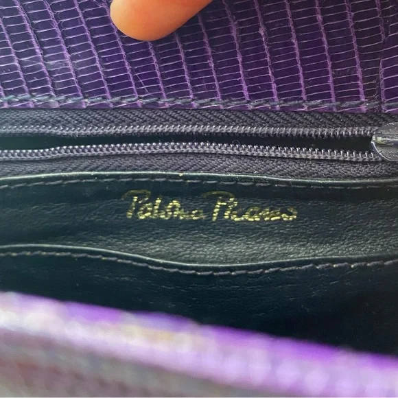 Paloma Picasso Crocodile Shoulder Bag- Excellent Rare Vintage - Picture 10 of 13